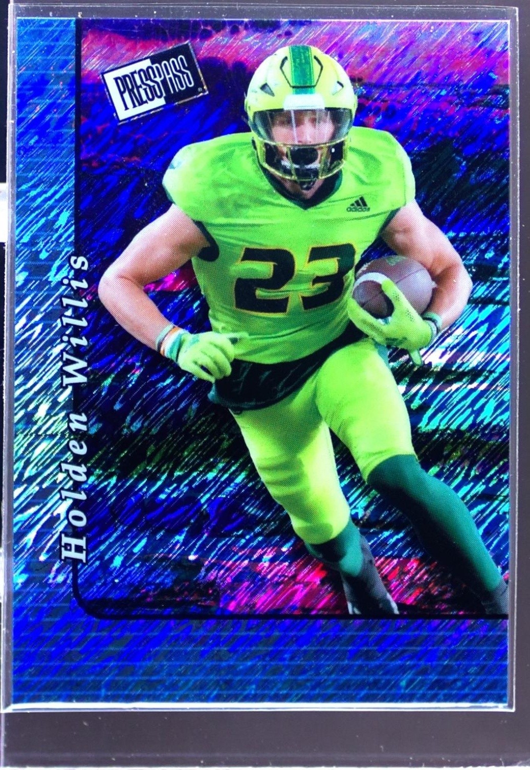 2024 Leaf Collective Holden Willis /20 #20B-139 Bulls Press Pass Shimmer Blue