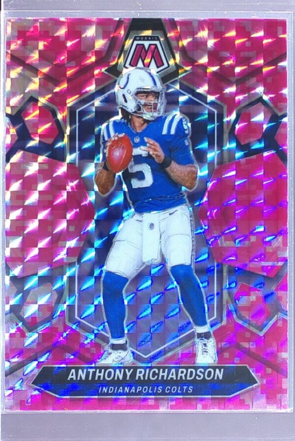 2024 Mosaic Anthony Richardson Mosaic Camo Pink 92 Colts