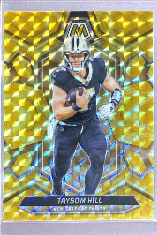2024 Mosaic Taysom Hill Mosaic Reactive Yellow 158 Saints