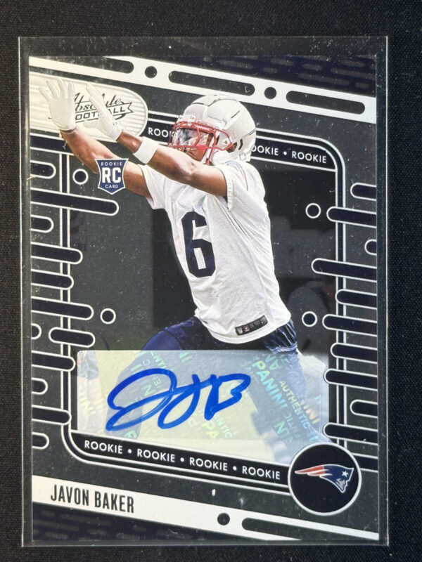 2024 Panini Absolute Javon Baker Rookie RC Autograph Auto Patriots #180