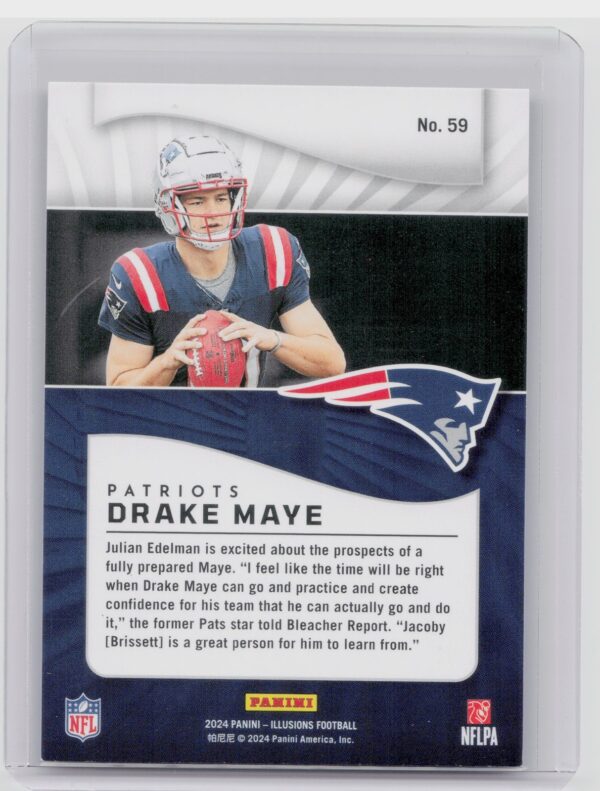 2024 Panini Illusions Drake Maye Retail #59 Patriots - Image 3