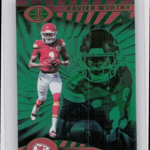 2024 Panini Illusions Xavier Worthy Emerald Trophy Collection #45 Chiefs