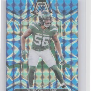 2024 Panini Mosaic Quincy Williams Mosaic Reactive Blue 174 Jets