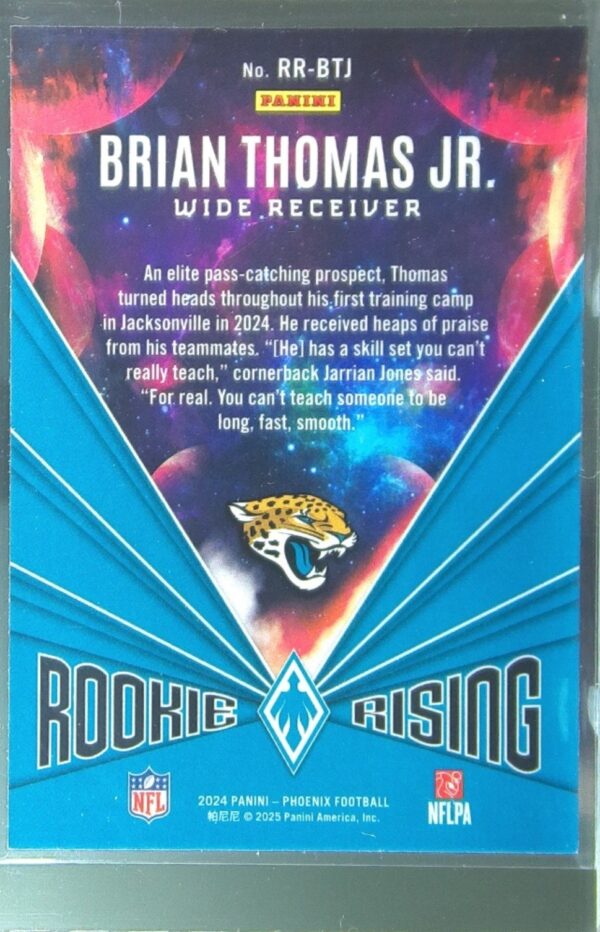 2024 Panini Phoenix Brian Thomas Jr. RC #RR-BTJ Jaguars Rookie Rising - Image 3