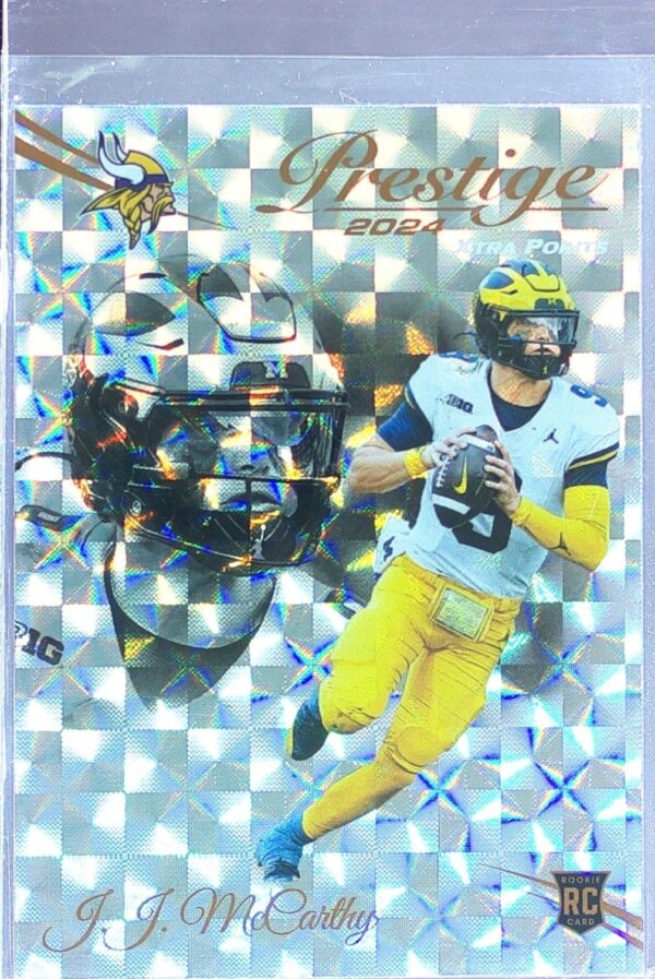2024 Panini Prestige J.J. McCarthy Hyper Xtra Points RC 311 Vikings