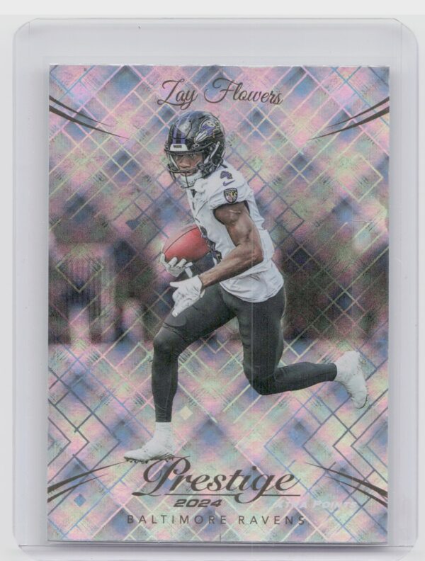 2024 Panini Prestige Zay Flowers Diamond Xtra Points 22 Ravens