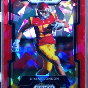 2024 Prizm Draft Picks Drake London Red Ice #3 Trojans