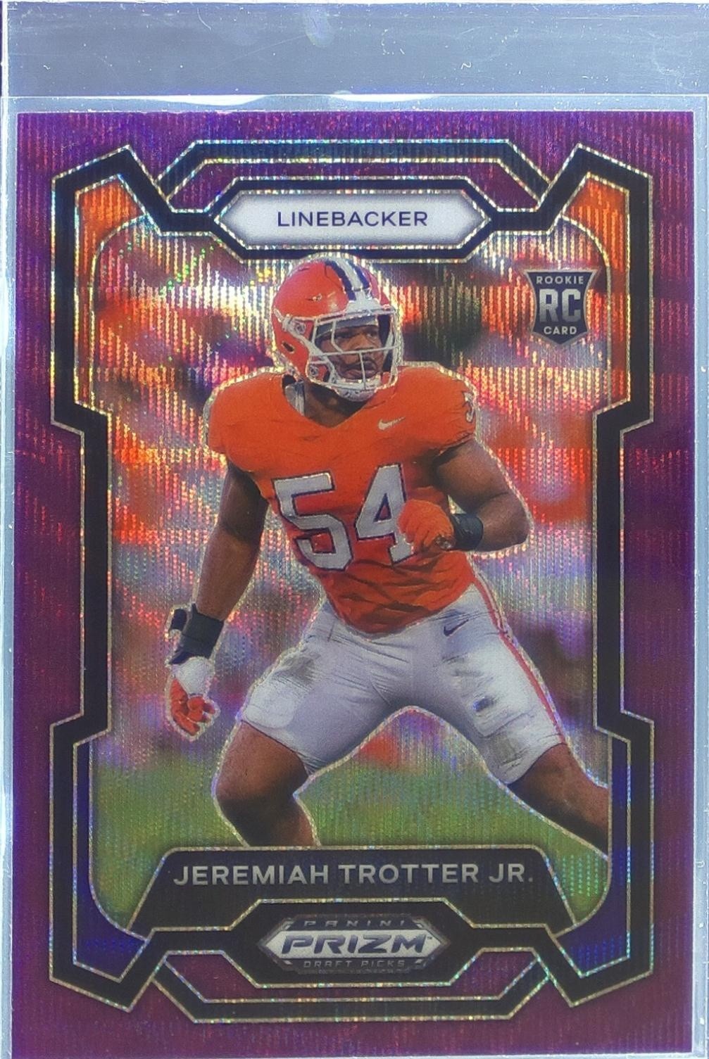 2024 Prizm Draft Picks Jeremiah Trotter Jr. Purple Wave RC #183 Tigers