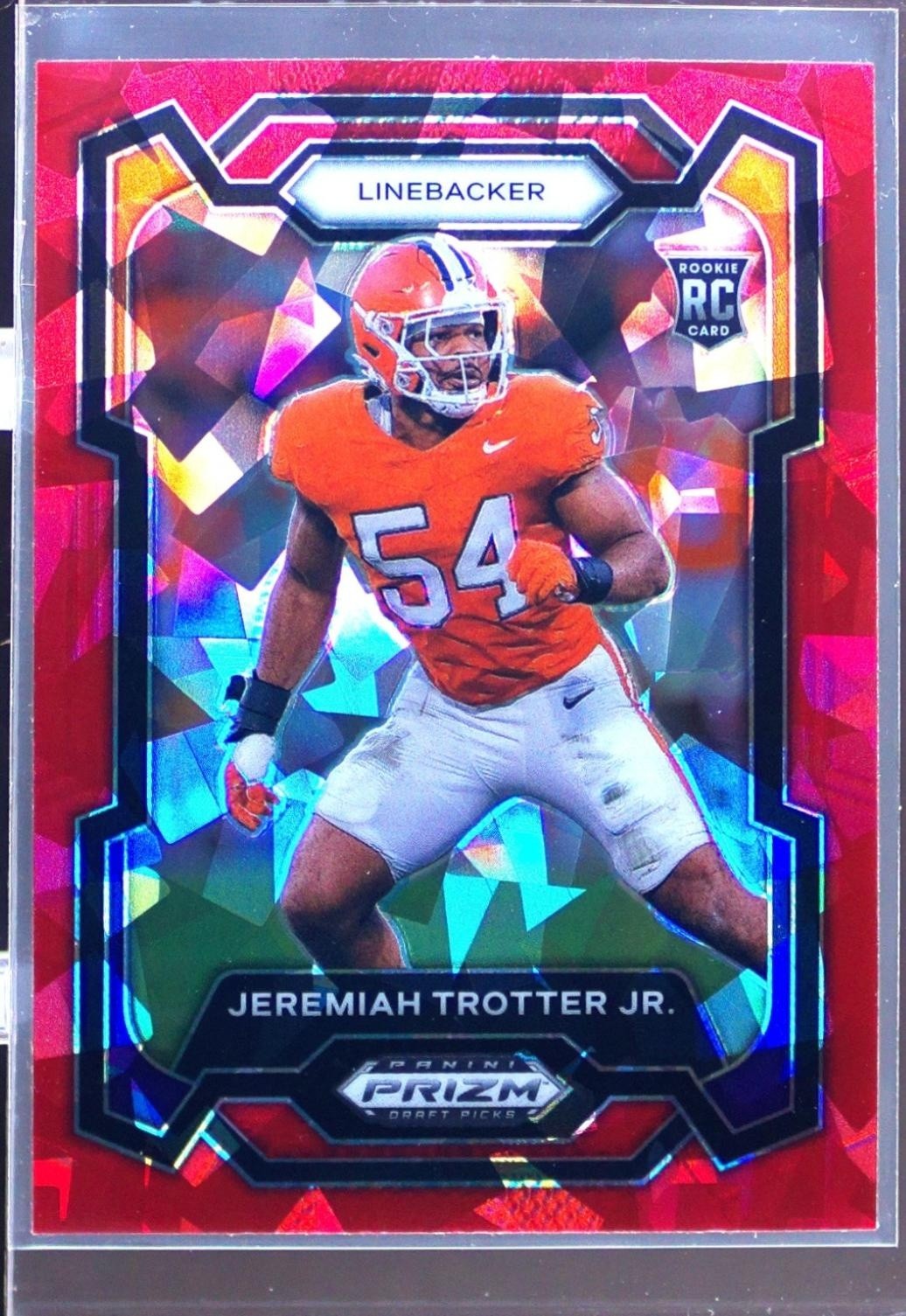 2024 Prizm Draft Picks Jeremiah Trotter Jr. Red Ice RC #183 Tigers