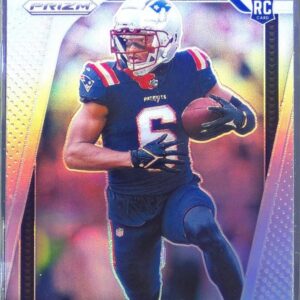 2024 Prizm Javon Baker Silver RC #344 Patriots