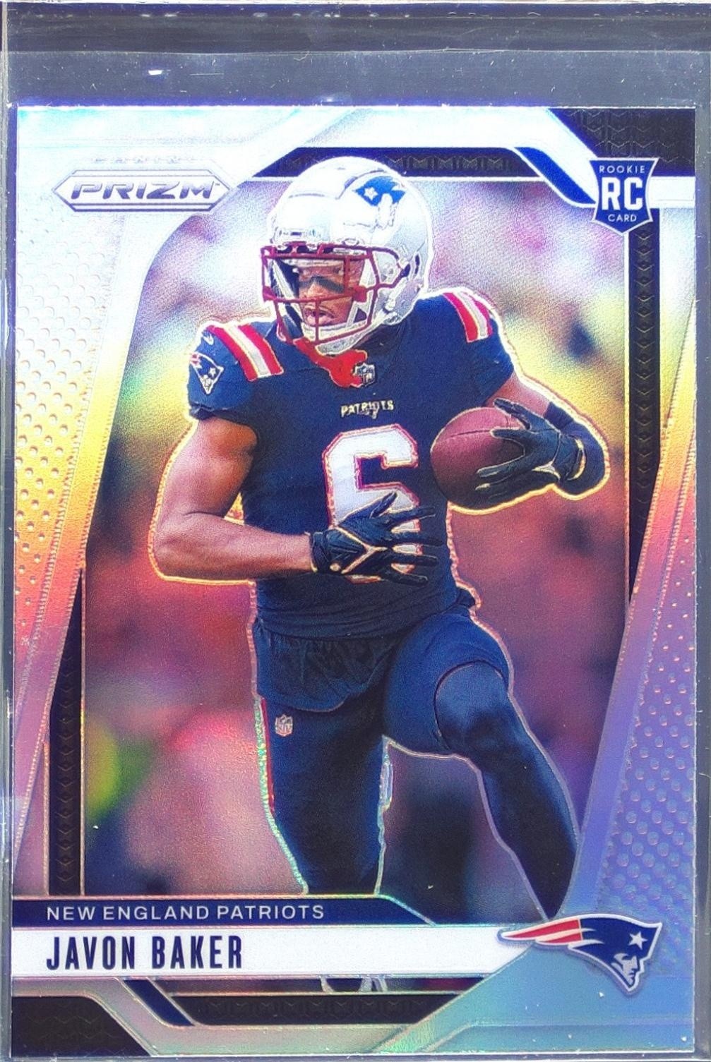 2024 Prizm Javon Baker Silver RC #344 Patriots