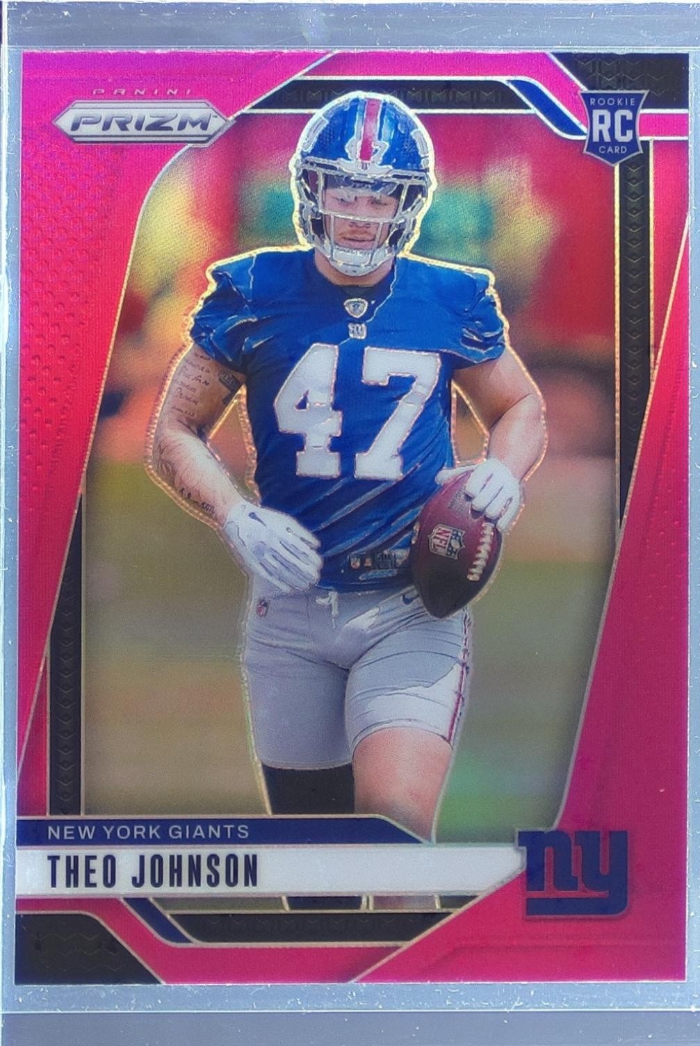 2024 Prizm Theo Johnson Pink RC #390 Giants