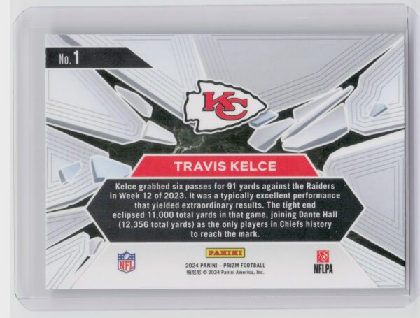 2024 Prizm Travis Kelce 1 Chiefs Prizm Break - Image 3