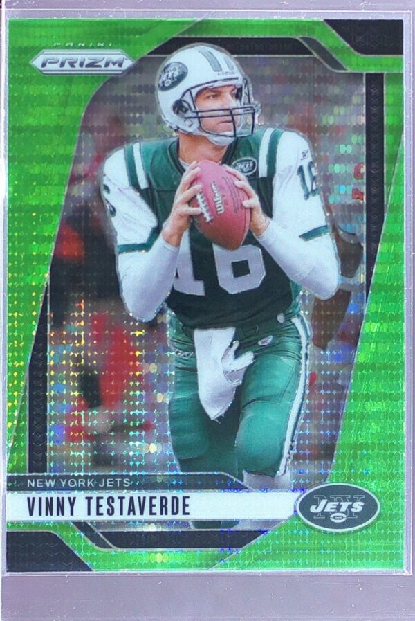 2024 Prizm Vinny Testaverde Neon Green Pulsar 229 Jets