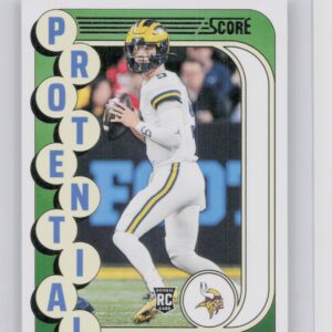 2024 Score J.J. McCarthy RC 10 Vikings Protential