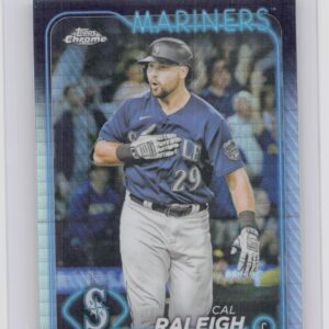 2024 Topps Chrome Cal Raleigh Prism Refractors #119 Mariners