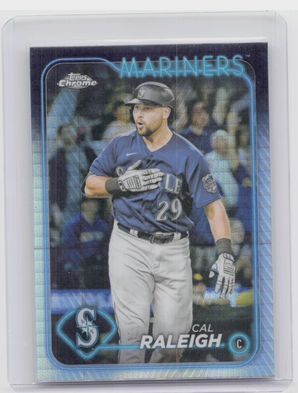 2024 Topps Chrome Cal Raleigh Prism Refractors #119 Mariners