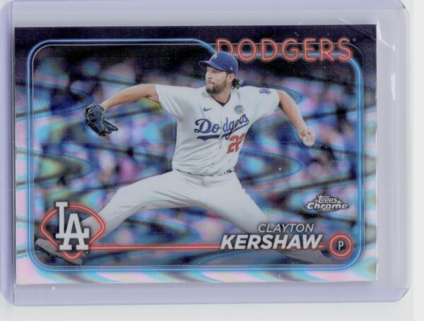 2024 Topps Chrome Clayton Kershaw Raywave Refractors #110 Dodgers