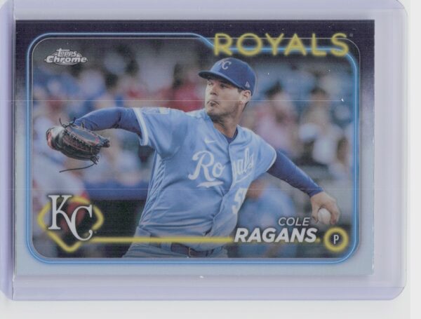 2024 Topps Chrome Cole Ragans Refractors #186 Royals