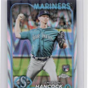 2024 Topps Chrome Emerson Hancock Raywave Refractors #245 Mariners