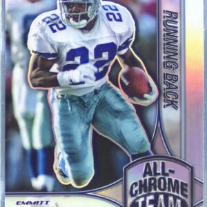 2024 Topps Chrome Emmitt Smith #ACT-3 Cowboys All Chrome Team Refractor