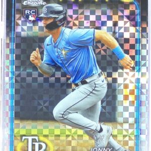2024 Topps Chrome Jonny DeLuca X Fractors RC #163 Rays