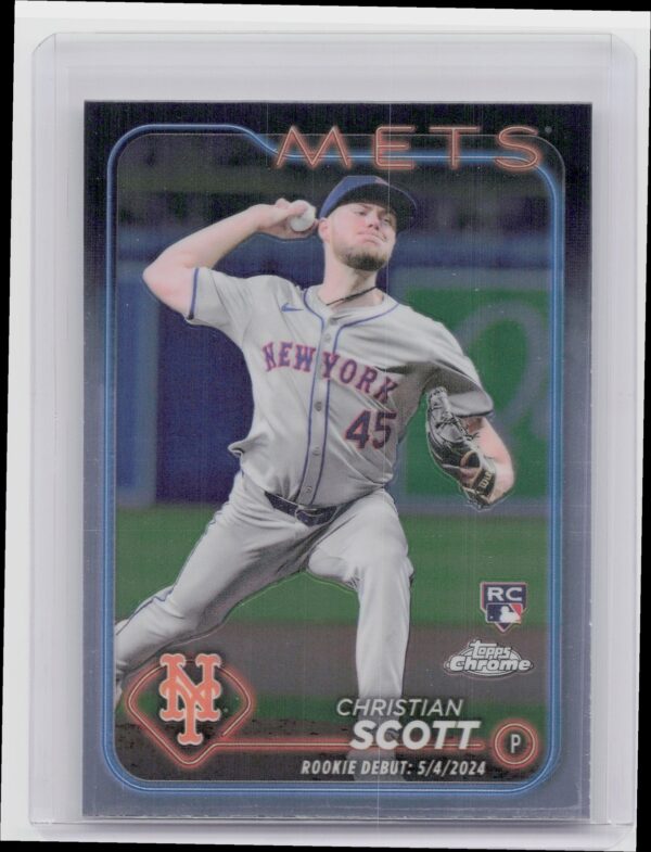 2024 Topps Chrome Update Christian Scott RC #USC110 Mets