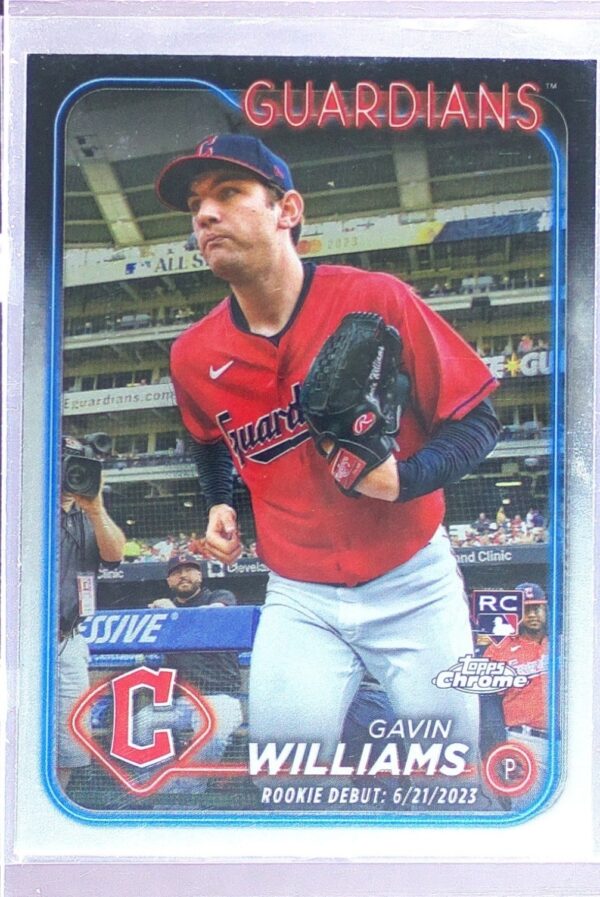 2024 Topps Chrome Update Gavin Williams RC #USC77 Guardians