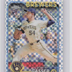 2024 Topps Chrome Update Robert Gasser X Fractors RC #USC50 Brewers