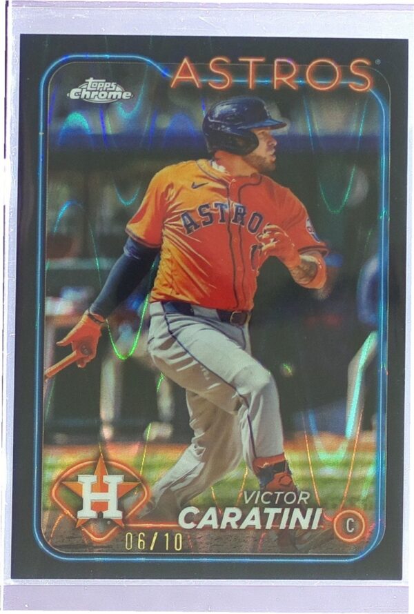 2024 Topps Chrome Update Victor Caratini Black RayWave Refractors /10 #USC73