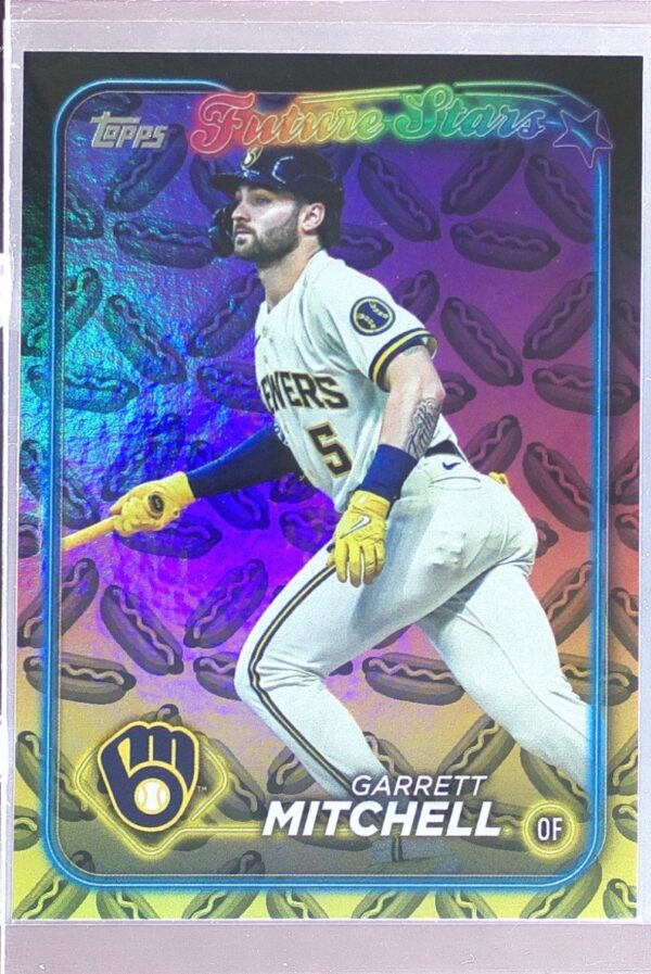 2024 Topps Garrett Mitchell Holiday Hot Dogs #447 Brewers