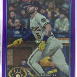 2024 Topps Garrett Mitchell Purple Holofoil /799 #447 Brewers