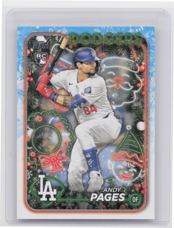 2024 Topps Holiday Andy Pages Rookie H103 Dodgers