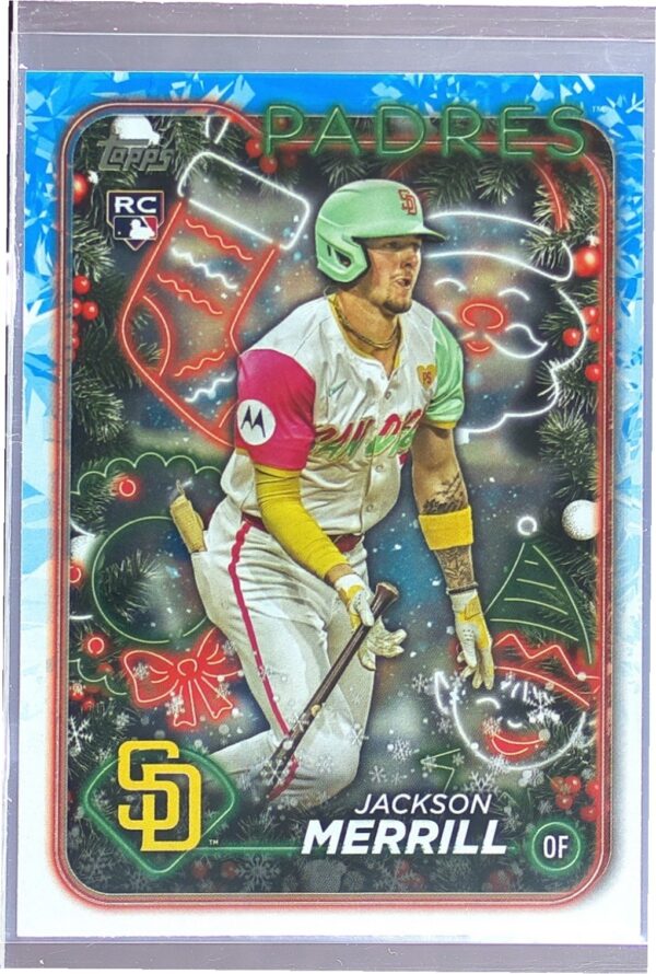 2024 Topps Holiday Jackson Merrill RC #H160 Padres