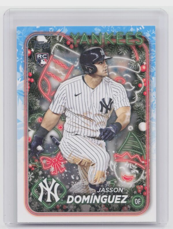2024 Topps Holiday Jasson Domínguez RC #H75 Yankees