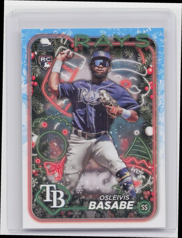 2024 Topps Holiday Osleivis Basabe #H118 Rays