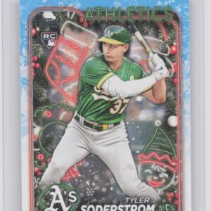 2024 Topps Holiday Tyler Soderstrom RC #H127 Athletics