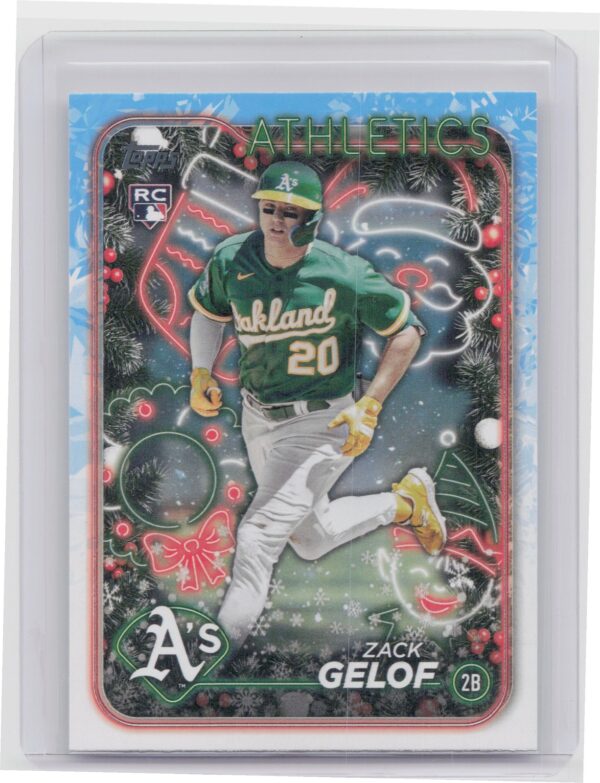 2024 Topps Holiday Zack Gelof Rookie H72 Athletics