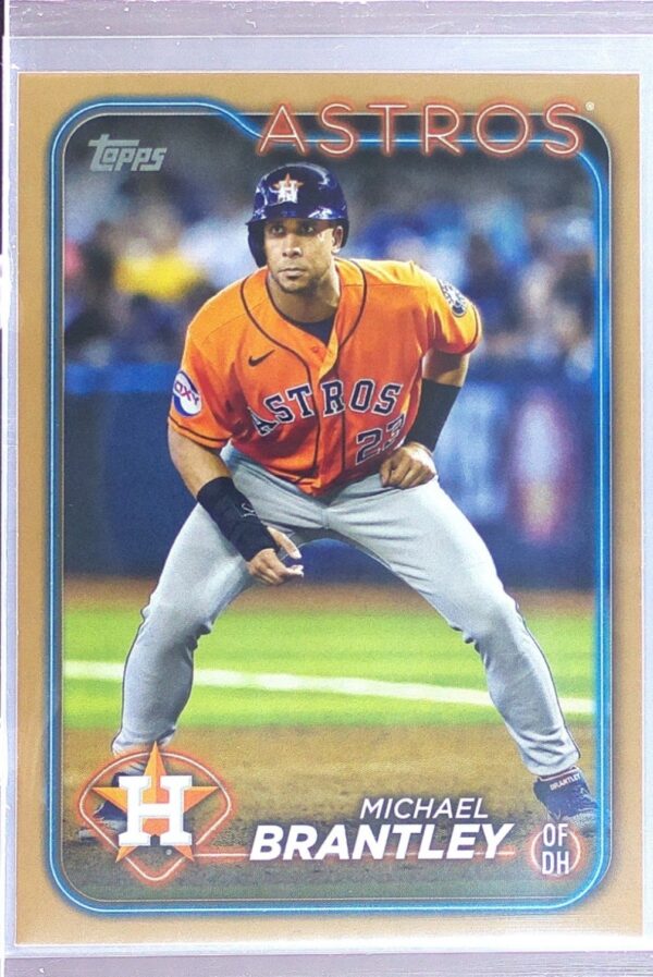 2024 Topps Michael Brantley Gold /2024 #381 Astros