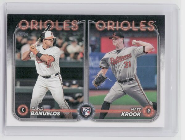 2024 Topps Update David Bañuelos  / Matt Krook RC #US315 Orioles