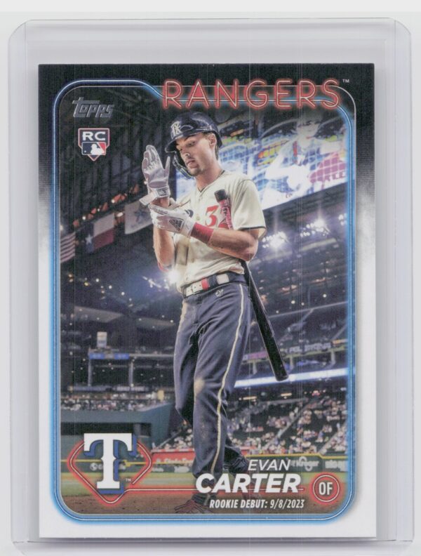 2024 Topps Update Evan Carter RC #US58 Rangers