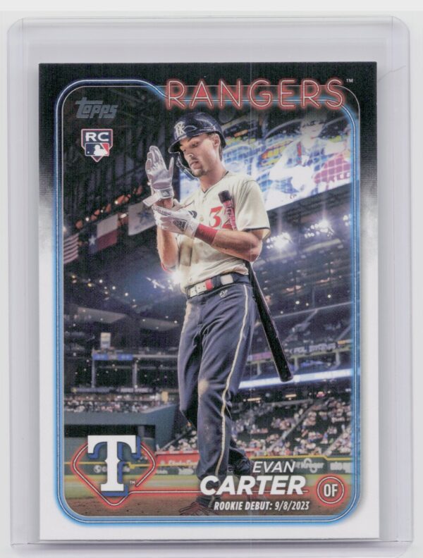 2024 Topps Update Evan Carter RC #US58 Rangers