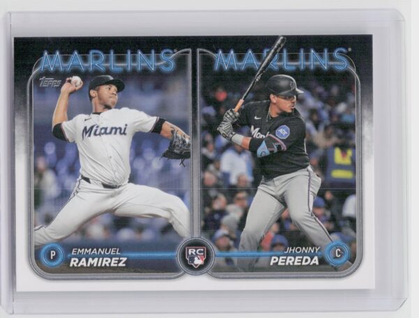 2024 Topps Update Jhonny Pereda  / Emmanuel Ramirez RC #US185 Marlins