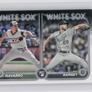2024 Topps Update Lane Ramsey  / Edgar Navarro RC #US128 Sox