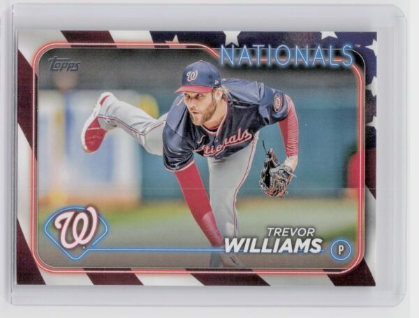 2024 Topps Update Trevor Williams Independence Day /76 #US177 Nationals