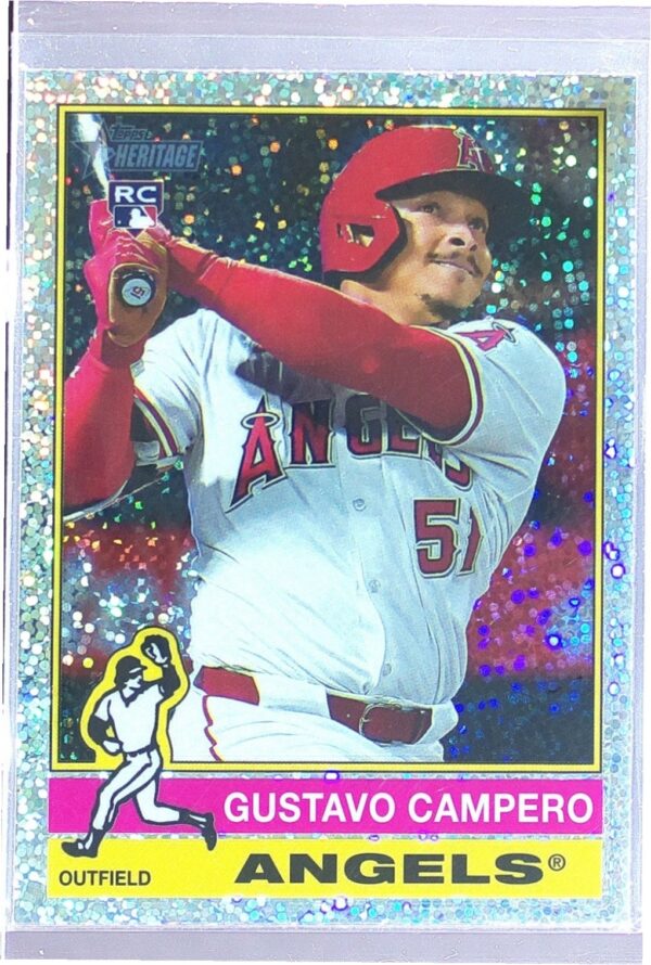 2025 Heritage Gustavo Campero Chrome Silver Sparkle Refractor RC #339 Angels