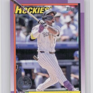 2025 Topps Adael Amador #T90-83 Rockies 1990 Topps Baseball 35th Anniversary
