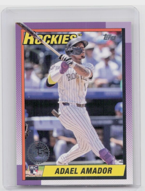2025 Topps Adael Amador #T90-83 Rockies 1990 Topps Baseball 35th Anniversary