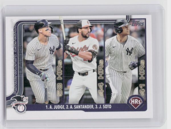 2025 Topps American League Leaders HR (Aaron Judge / Anthony Santander / Juan So