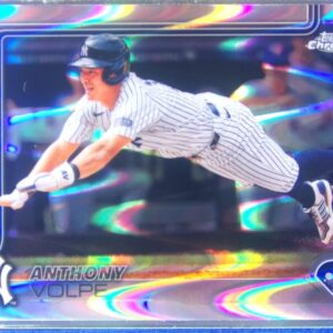 2025 Topps Chrome Anthony Volpe Raywave Refractors #162 Yankees